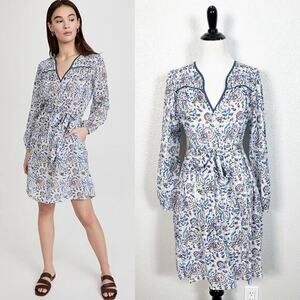 Xirena NWT Women’s‎ Nyssa Smocked Paisley Le Cactus Print Dress Size X-Small
